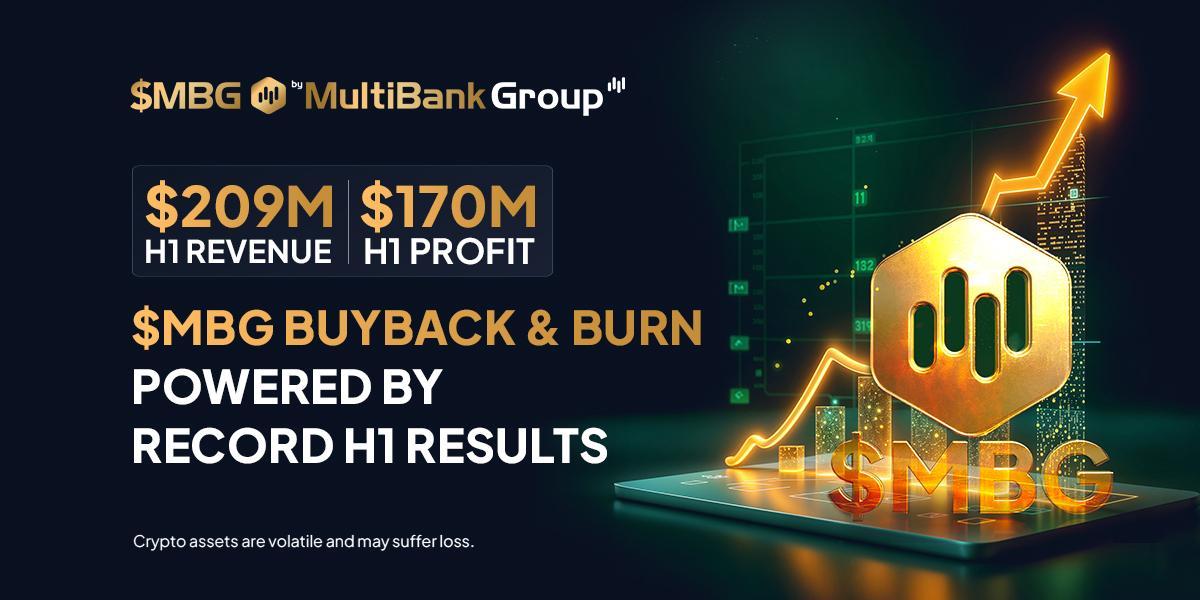 MultiBank Group 上半年营收达 2.09 亿美元，MBG 回购和销毁计划揭晓