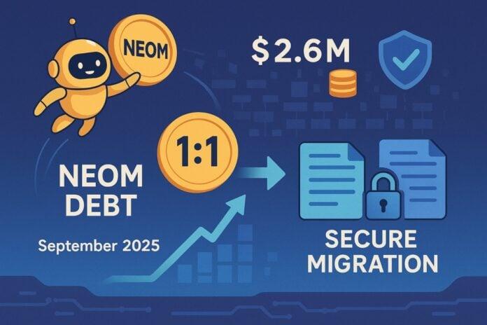 Nemo 推出 NEOM 债务：260 万美元漏洞后实现 1:1 还款和安全迁移