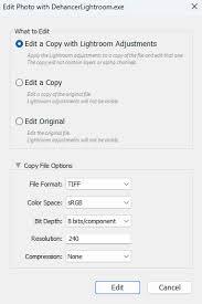 Lightroom如何设置文件格式为TIFF