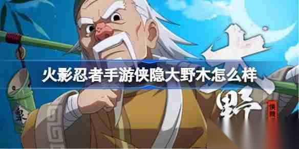 火影忍者手游侠隐大野木怎么样 侠隐江湖大野木技能介绍