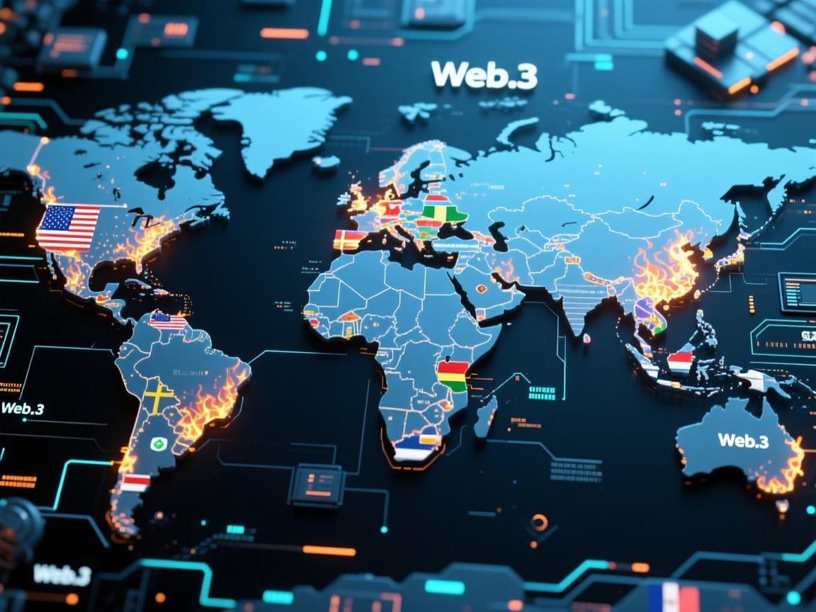 Web3并非单一国家独有的技术，而是全球开发者、研究者和社区共同推动的分布式技术生态。其核心理念与技术架构源于对现有互联网模式的革新，而这一革新的火种遍布多个国家和地区，共同编织了Web3的技术版图