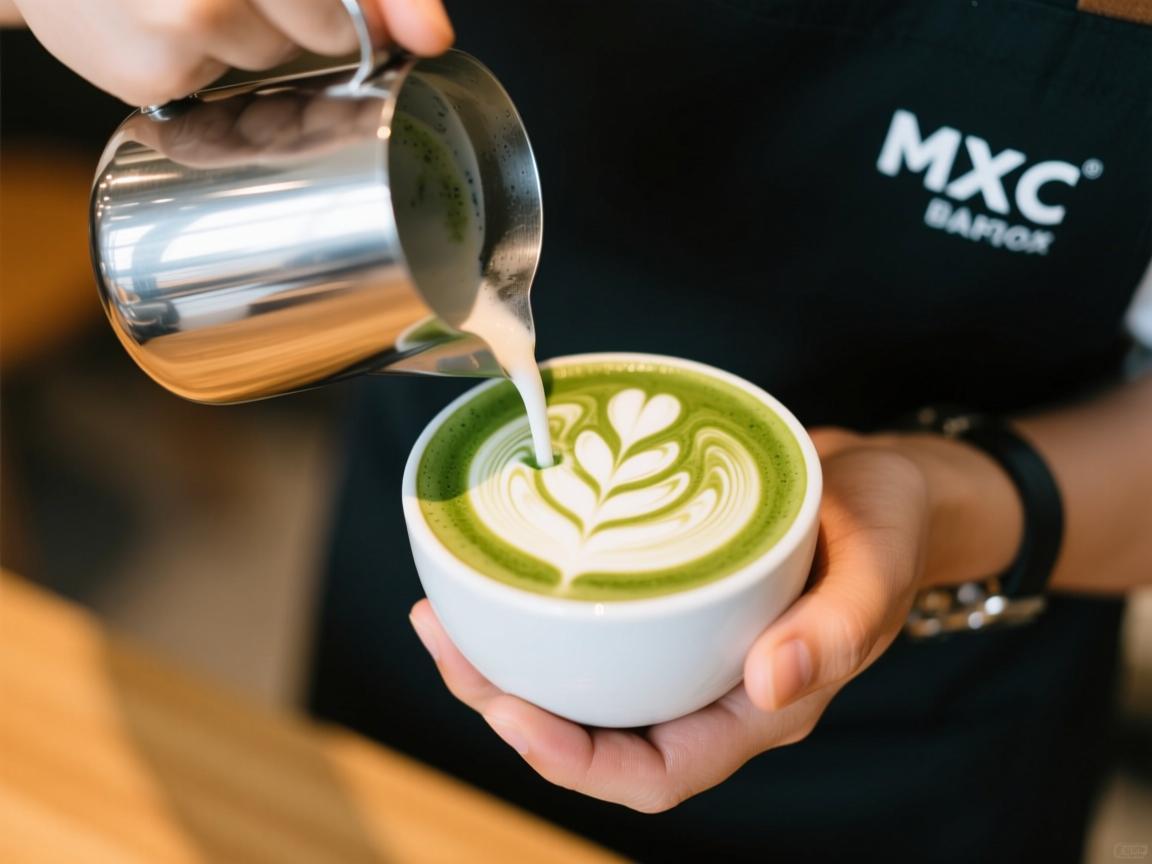 MXC抹茶拿铁拉花教程，在家复刻咖啡馆级美学
