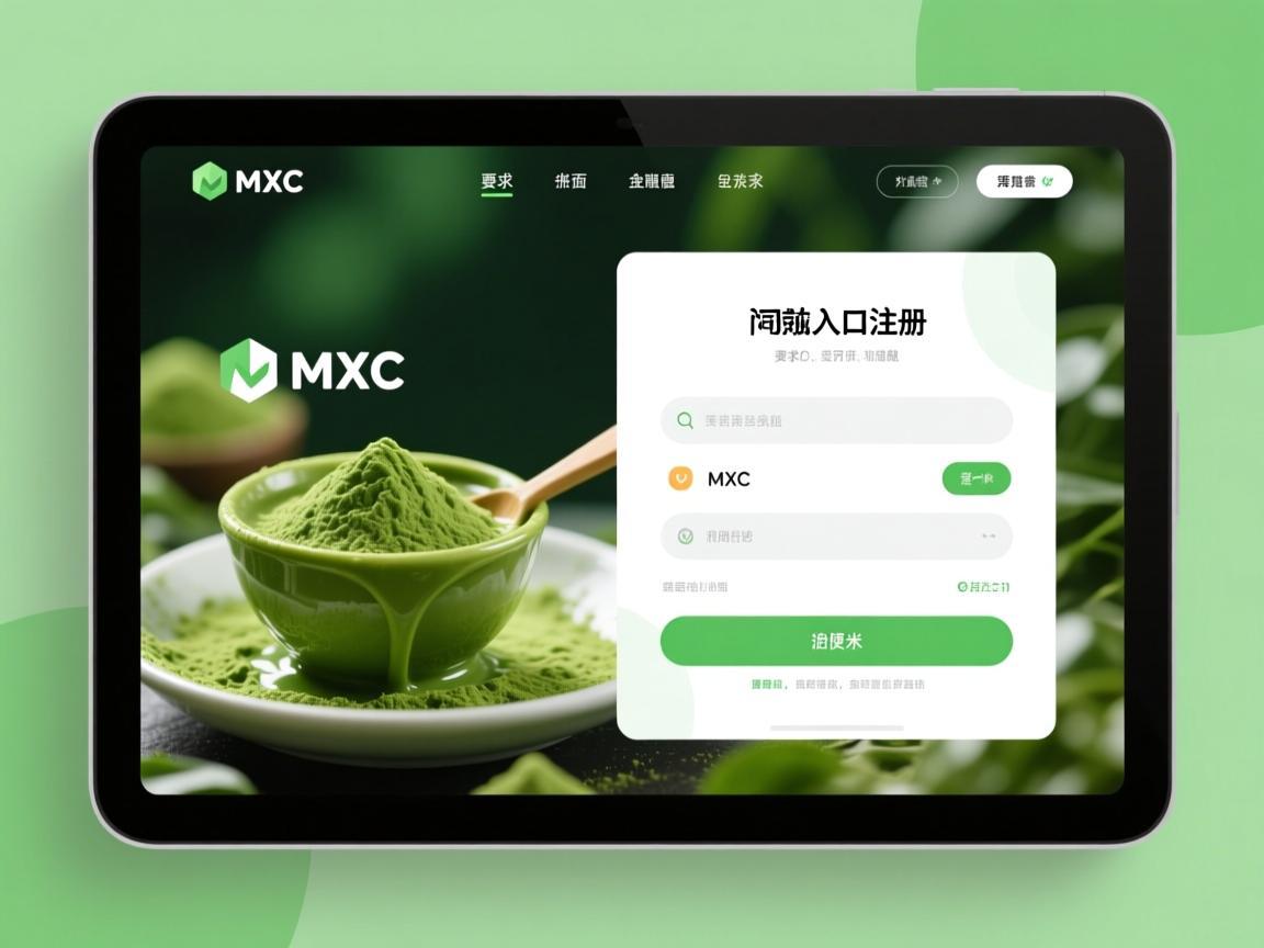 抹茶MXC注册界面，清新与便捷的入口设计