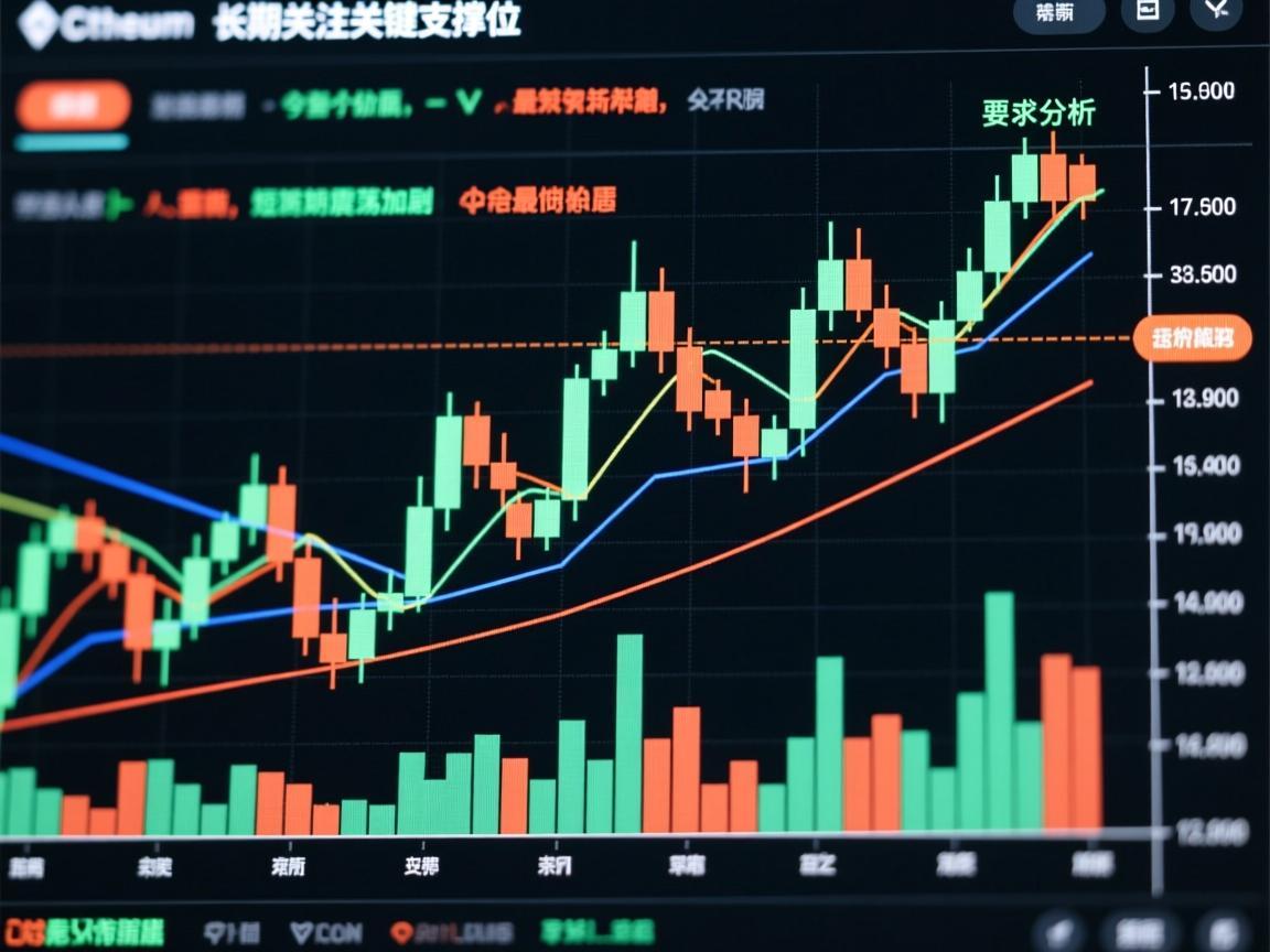以太坊最新价格行情K线图今日分析，短期震荡加剧，长期关注关键支撑位