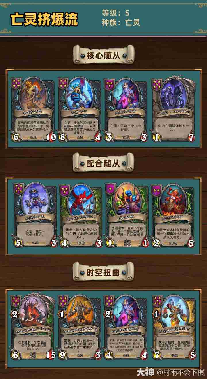 炉石传说34.2.2酒馆战棋亡灵挤爆流玩法攻略