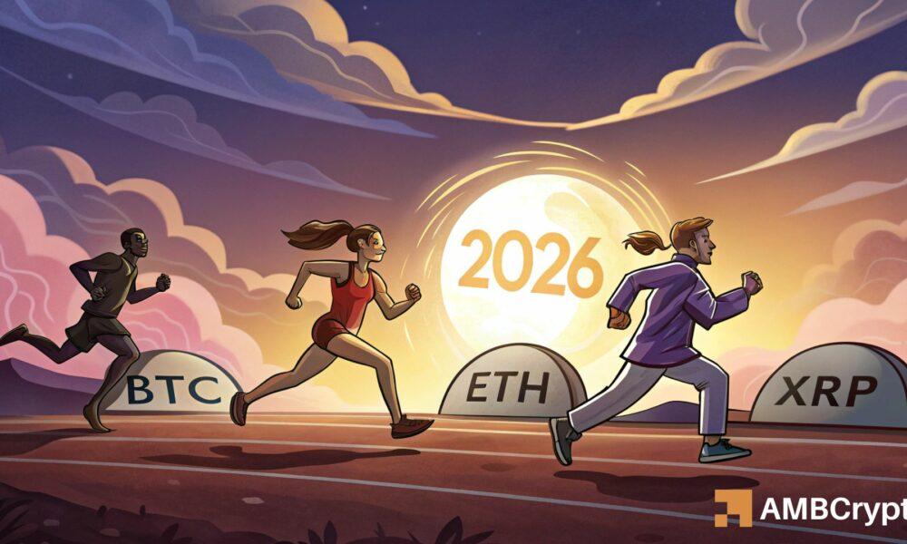 比特币、以太坊和瑞波币——哪种加密货币将成为2026年的赢家