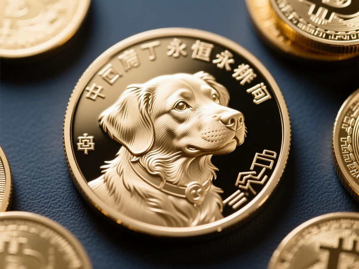雕刻狗狗纪念币图片，方寸之间的永恒陪伴