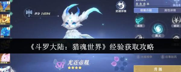 斗罗大陆：猎魂世界 经验获取攻略