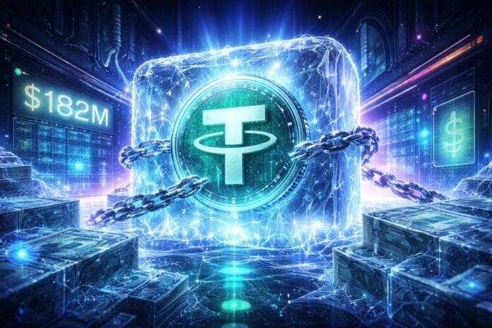 Tether冻结1.82亿美元USDT：稳定币的中心化控制受到审查