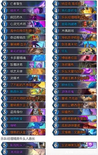 炉石传说34.4狂野模式宇宙暗牧卡组推荐
