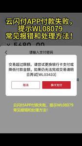 云闪付支付失败原因是什么