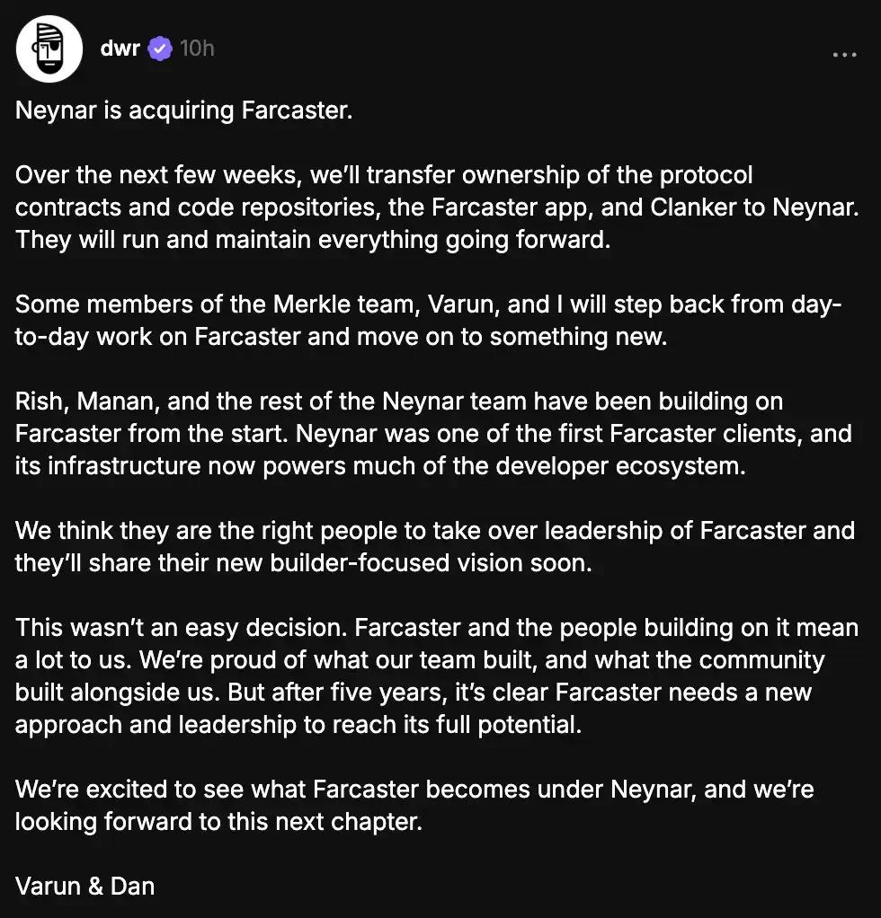 起底 Neynar ， Farcaster 的真正「接手人」