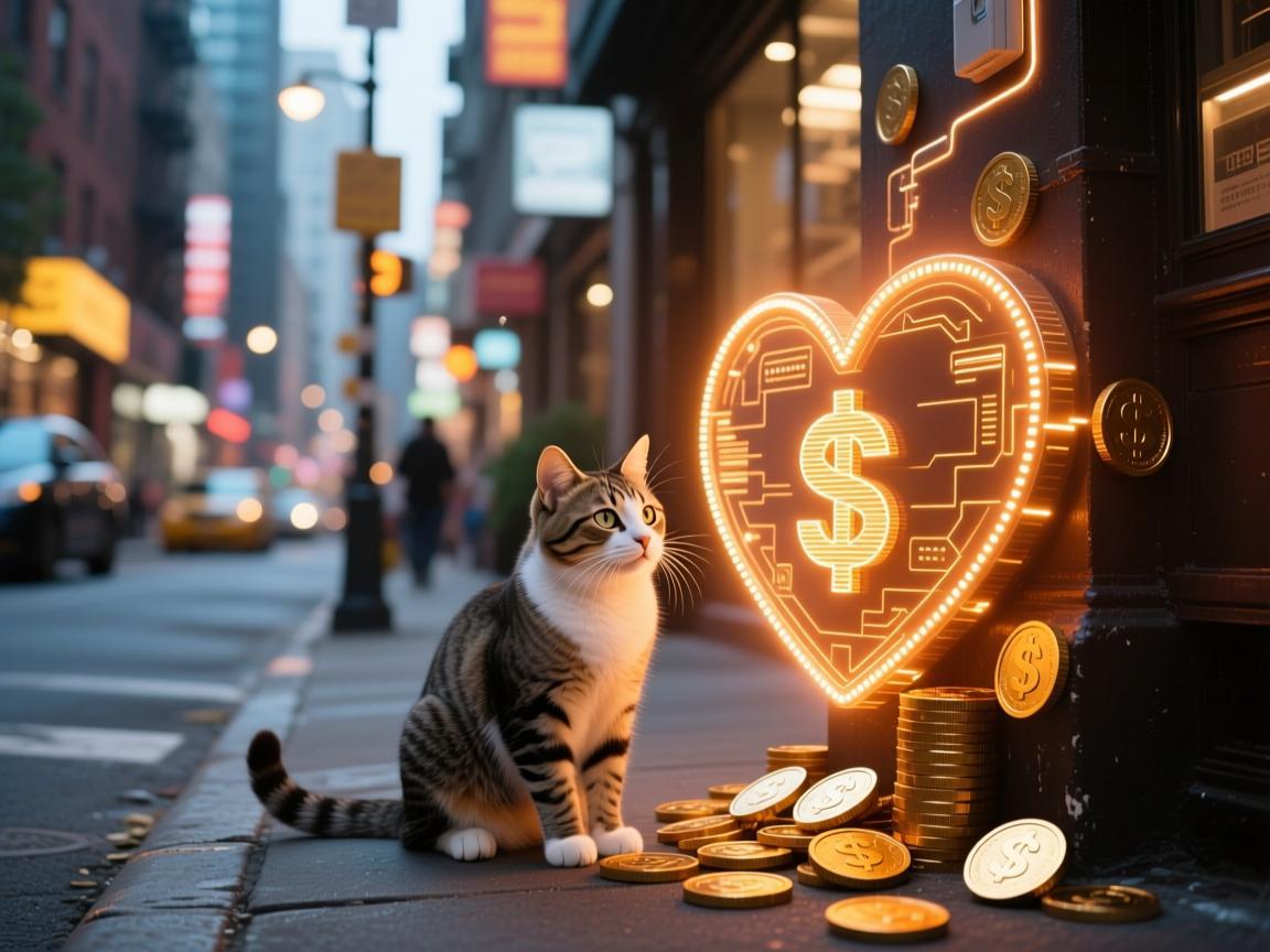 街角的数字暖流，当街猫遇上爱心币