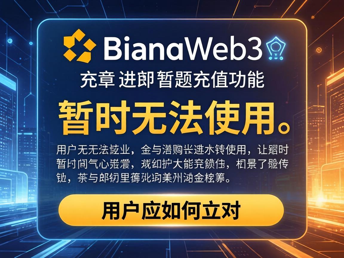 币安Web3充值功能暂时无法使用，用户应如何应对
