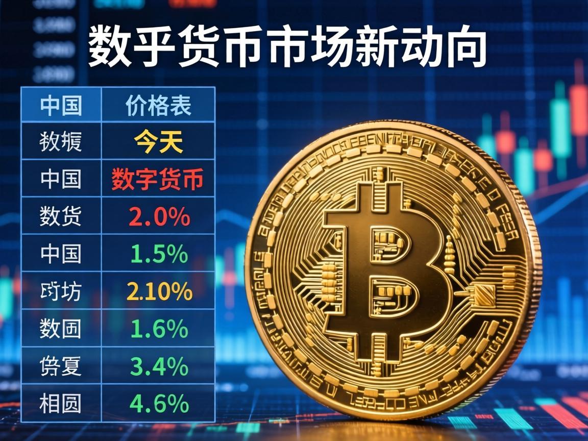 中国比特币今天价格表，数字货币市场的新动向