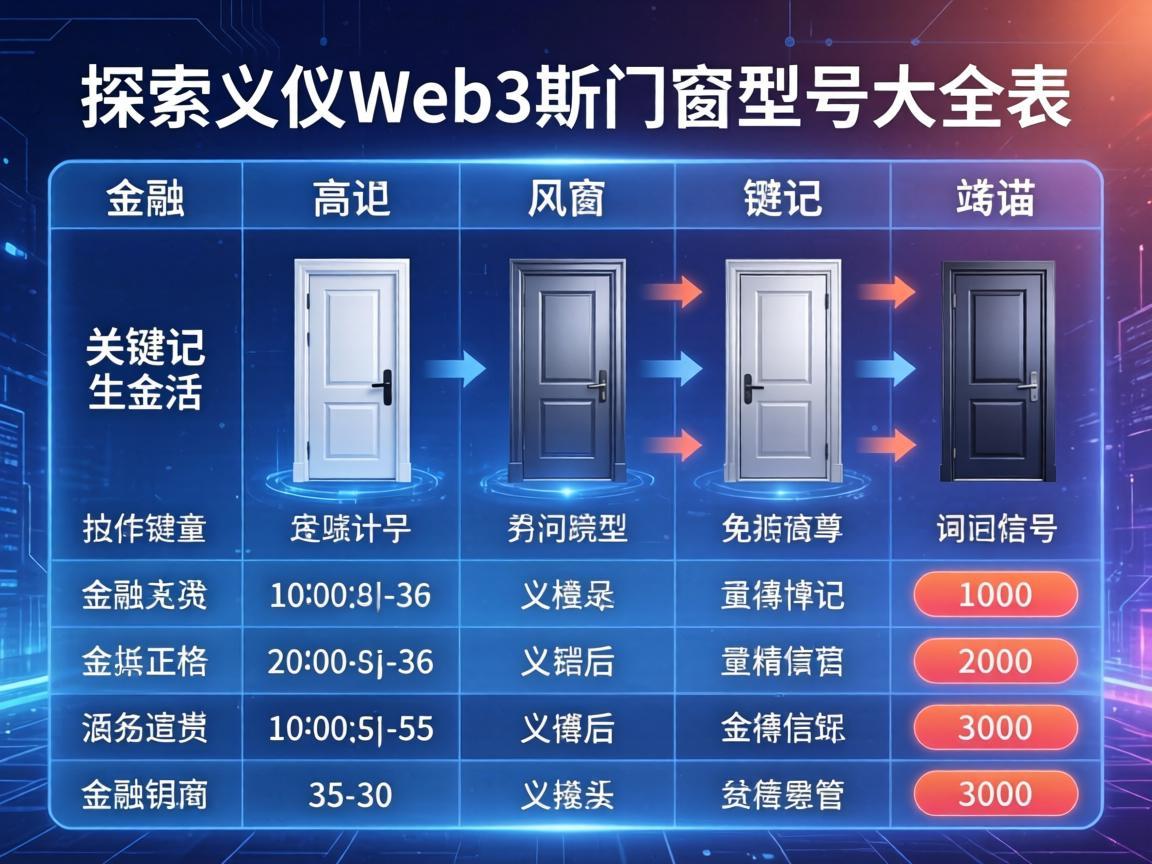探索欧义Web3斯门窗型号大全表