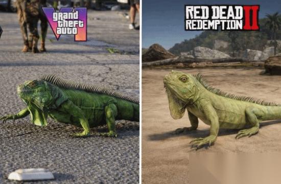 GTA6预告中一只绿蜥蜴引爆玩家热议 匠心雕琢还是过度内卷