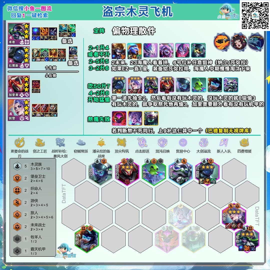 云顶之弈s17盗宗木灵飞机阵容推荐