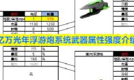 亿万光年浮游炮系统武器属性强度介绍