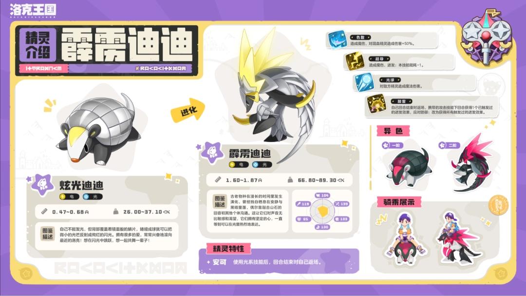 洛克王国世界霹雳迪迪精灵介绍