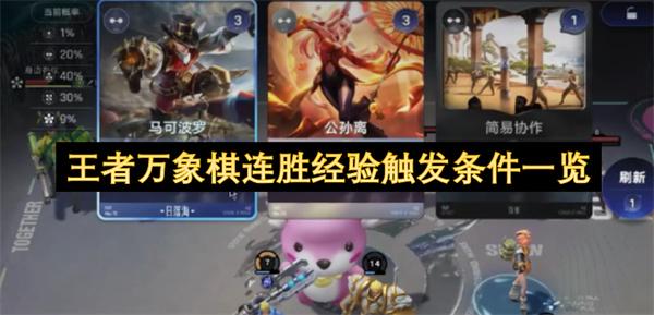 王者万象棋连胜经验触发条件一览