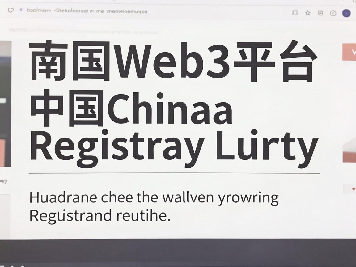币安Web3平台对中国用户的注册指南