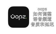 oopz如何调整语音频道的音质和延迟