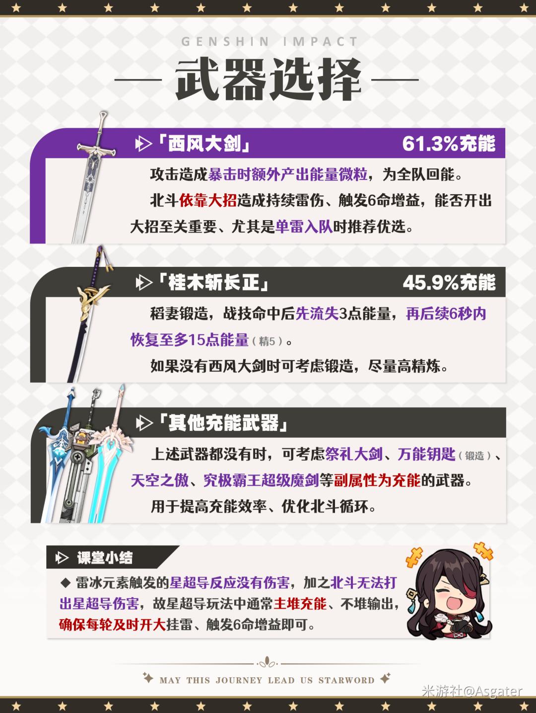 原神北斗加强后武器推荐