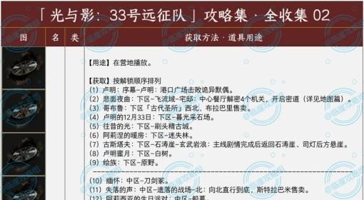 光与影：33号远征队 唱片与刷头精全收集