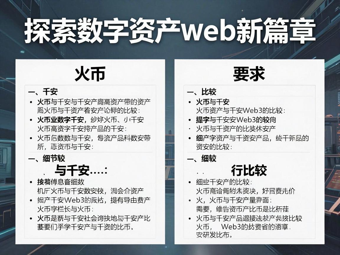 探索数字资产的新篇章，火币与币安Web3的比较
