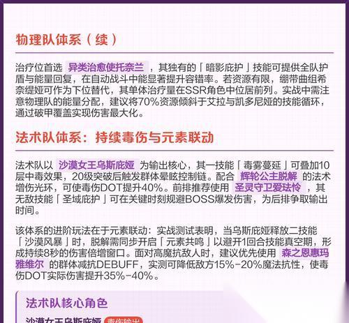 复苏的魔女 游戏破甲角色培养方法 从零开始
